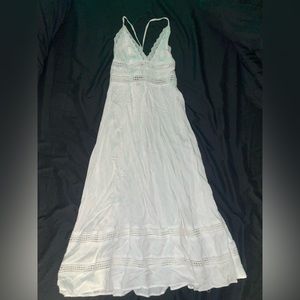 White maxi dress